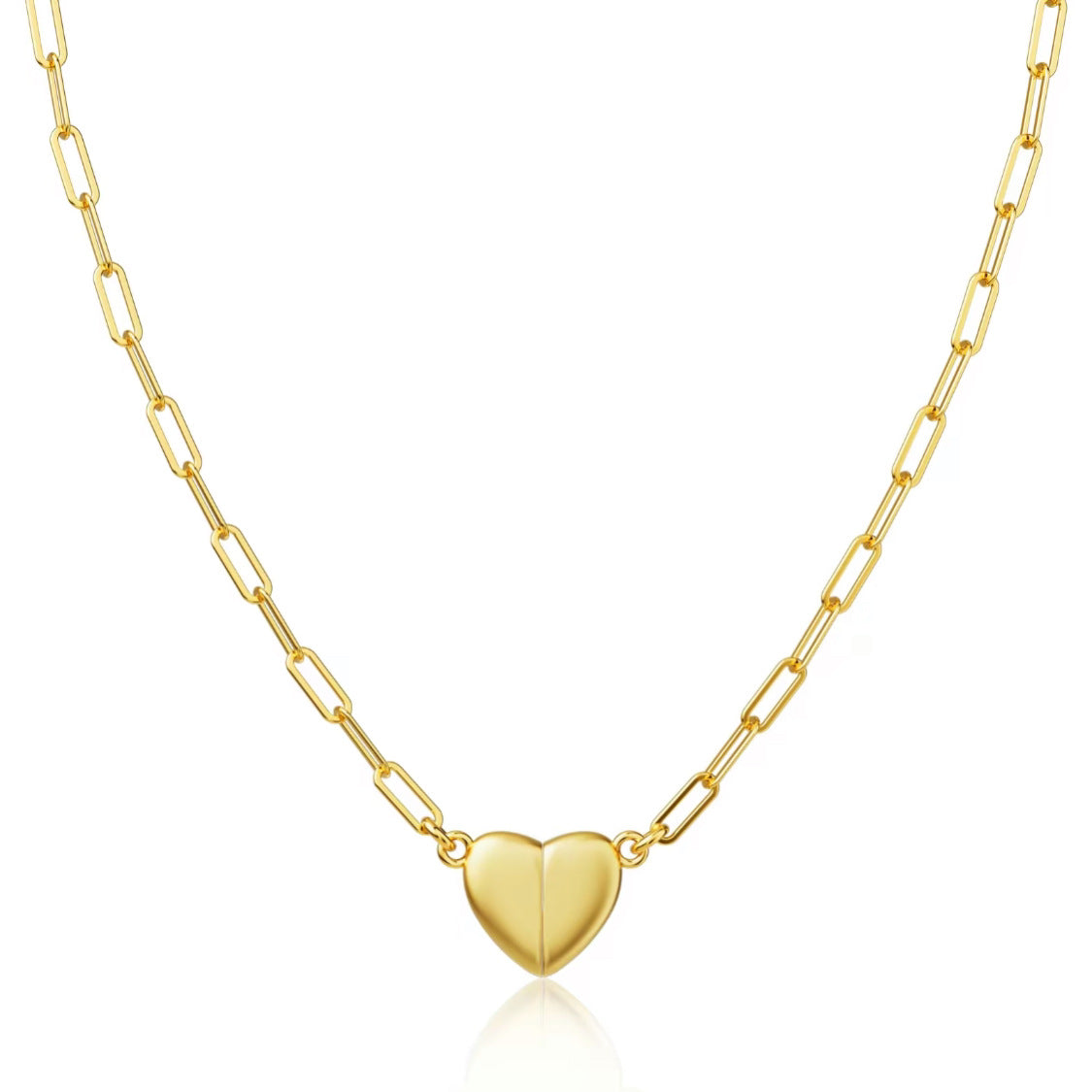HeartLink – Magnetic Heart Pendant Necklace