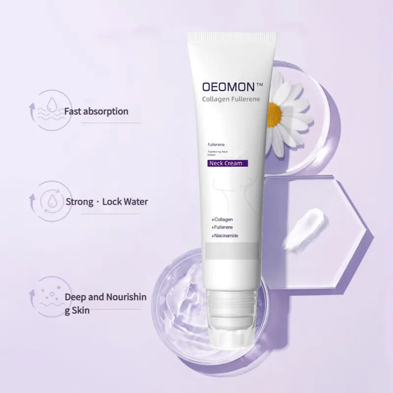 Reduces Wrinkles and Double Chin,Five Rollers for All Around Massage,Neck Firming Cream