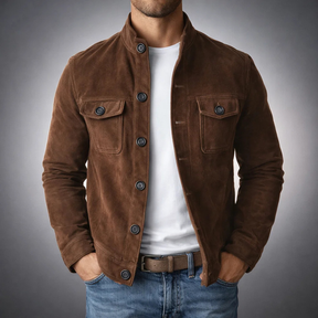 EliteSuede – Modern Men's Shirt Jacket