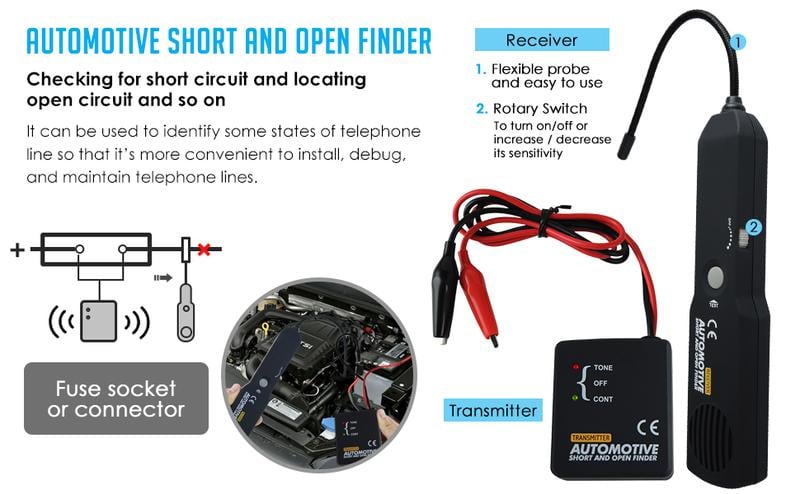 AutoSense – Professional Cable Tester & Tone Generator Tool