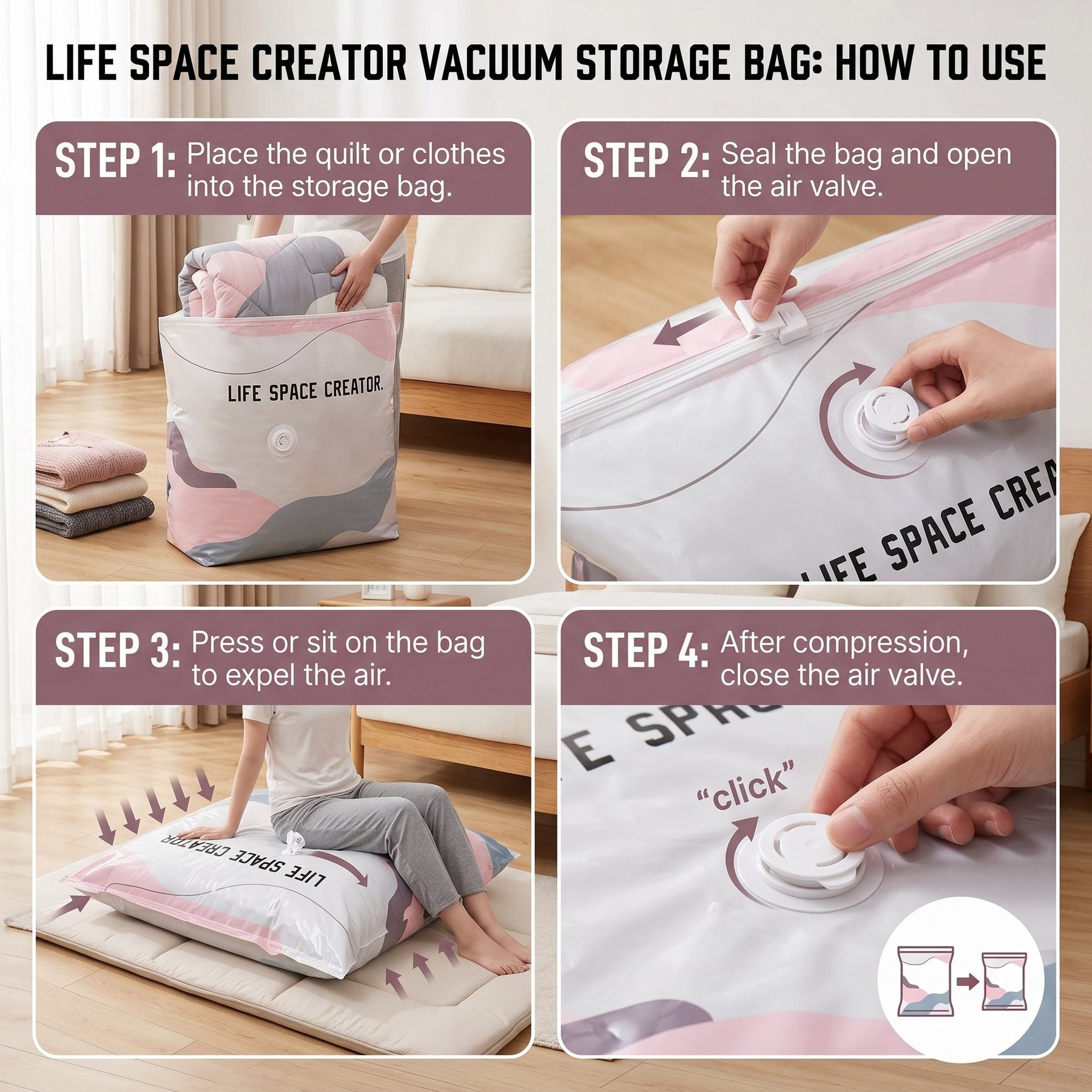AirLock – Space Saving Vacuum Seal Bags