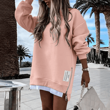 AuraWear – Comfortable Long Sleeve Pullover Casual Dress