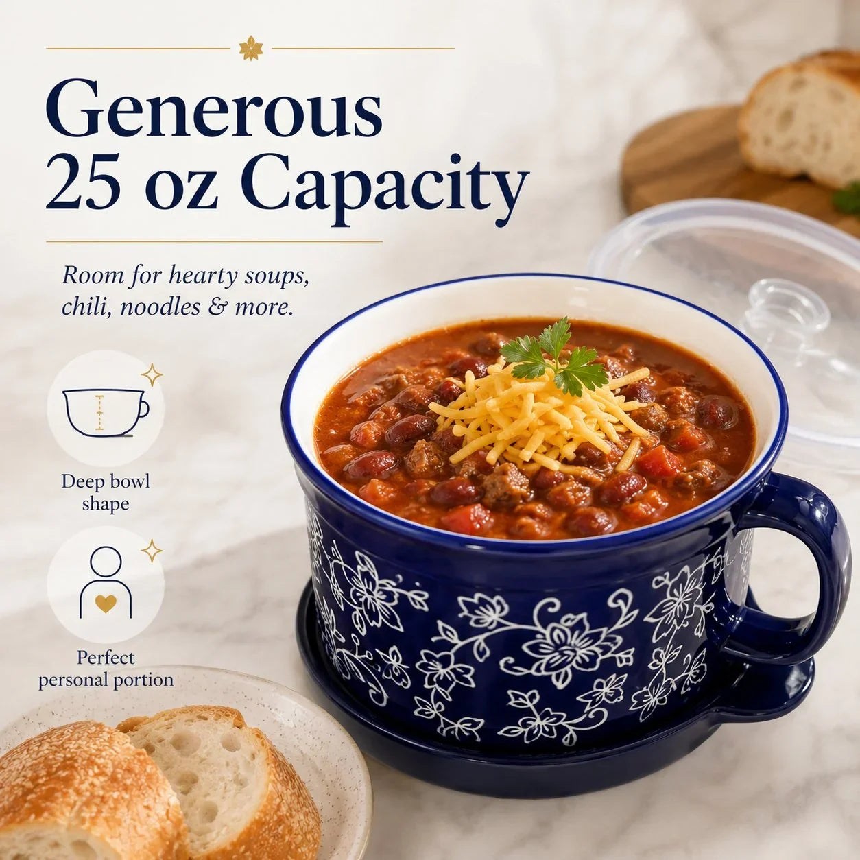 BloomBowl – Floral Handled Soup Mug