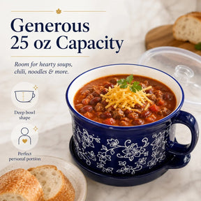 BloomBowl – Floral Handled Soup Mug