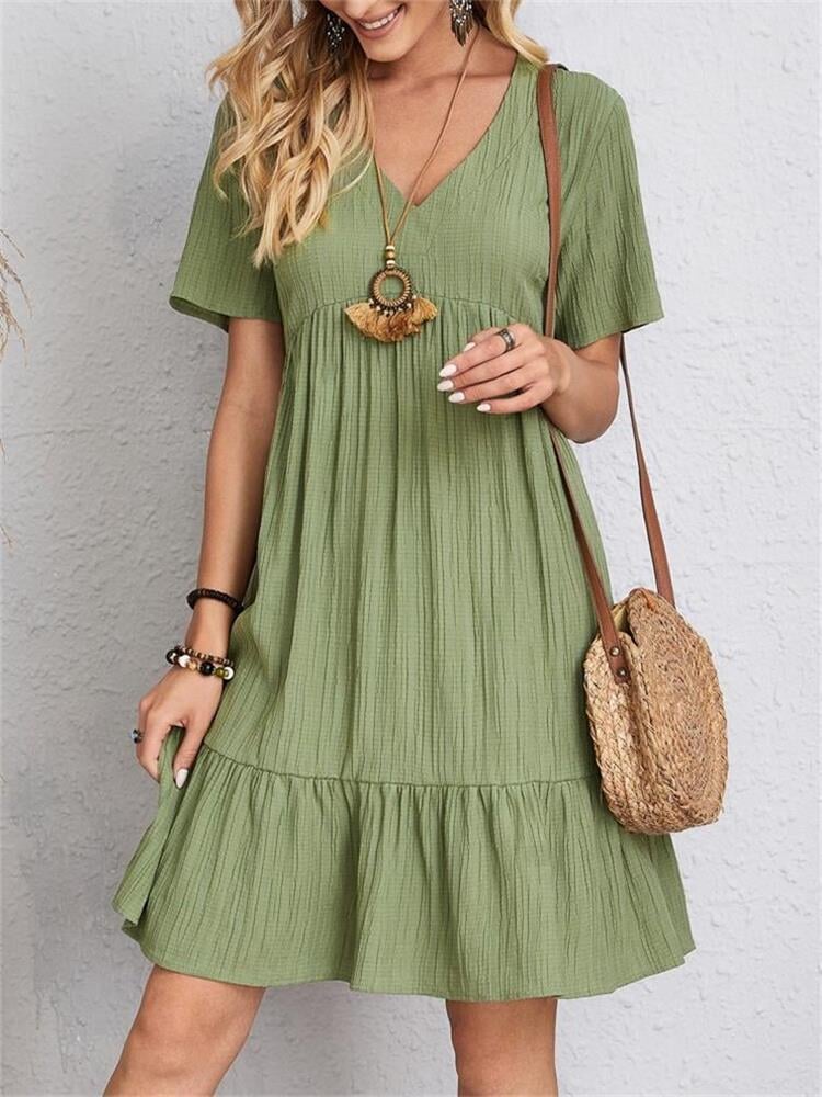 VintageMuse – Retro V-Neck Women’s Top