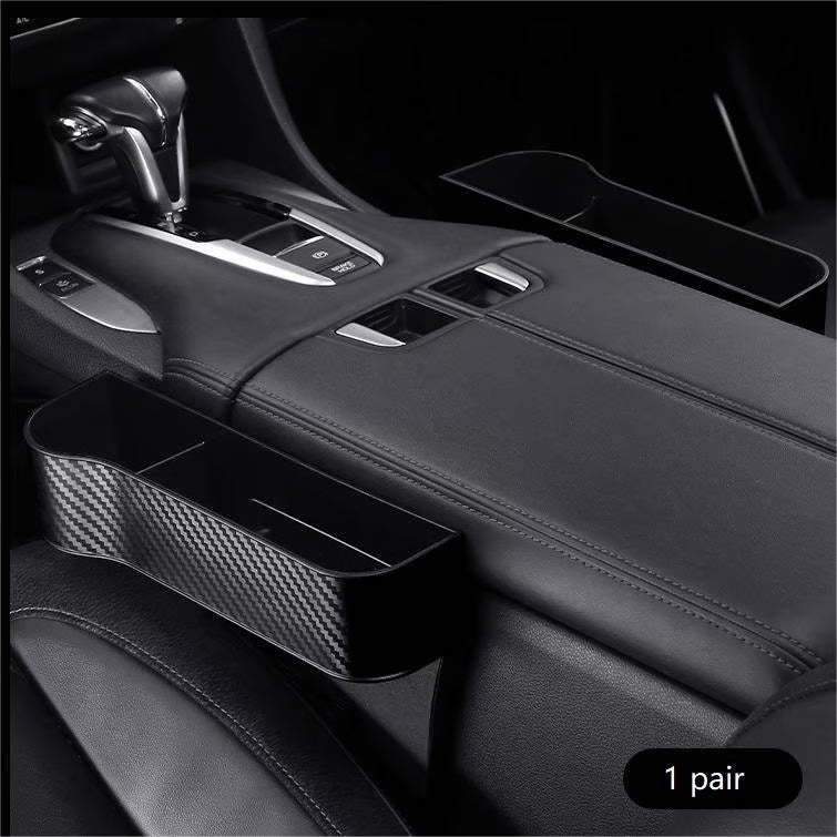 DriveMate – Multi Pocket Leather Car Seat Storage Organizer