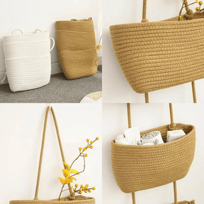 OrganizePro – Decorative 3-Tier Hanging Organizer Bag
