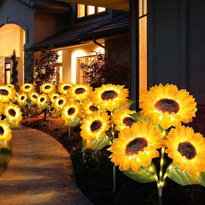 GlowPetal – Solar Sunflower Outdoor Garden Lights