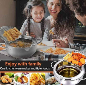 CookForge – Premium Stainless Frying Po & Oil Control Rack System