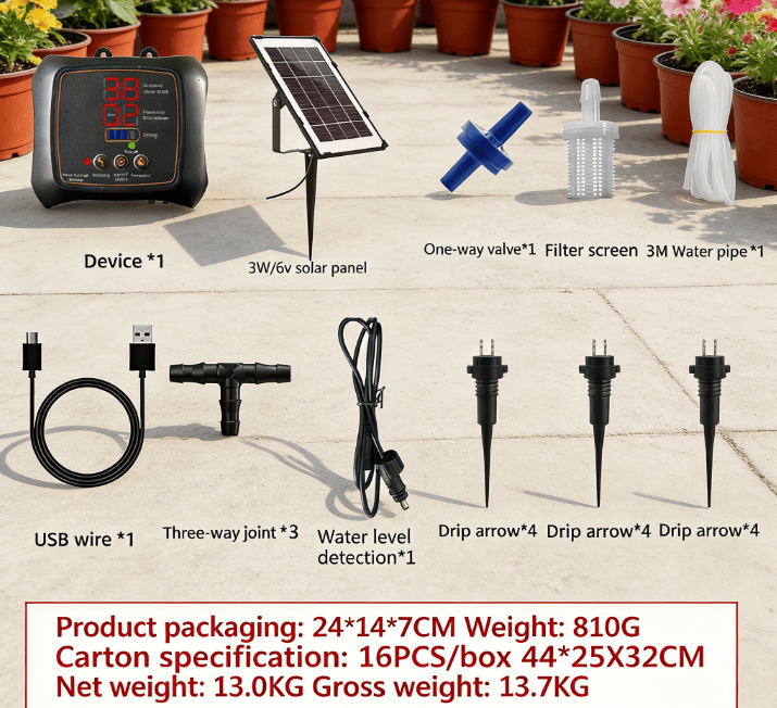 💧 12-Plant Solar Drip Irrigation Kit 🔥