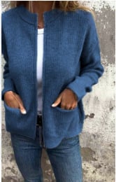 AutumnAura Zip – Soft Knit Jacket