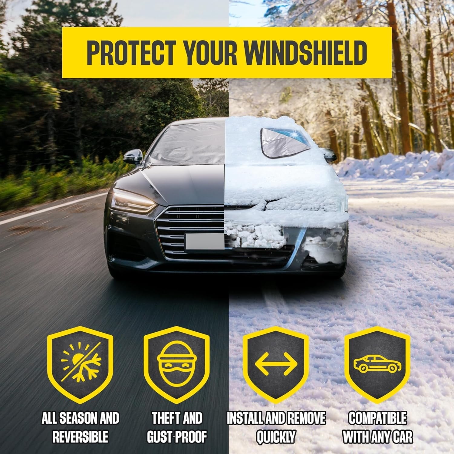 FrostShield – All-Season Windshield Cover