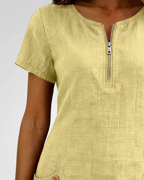UrbanBreeze Zip – Everyday Cotton-Line Dress