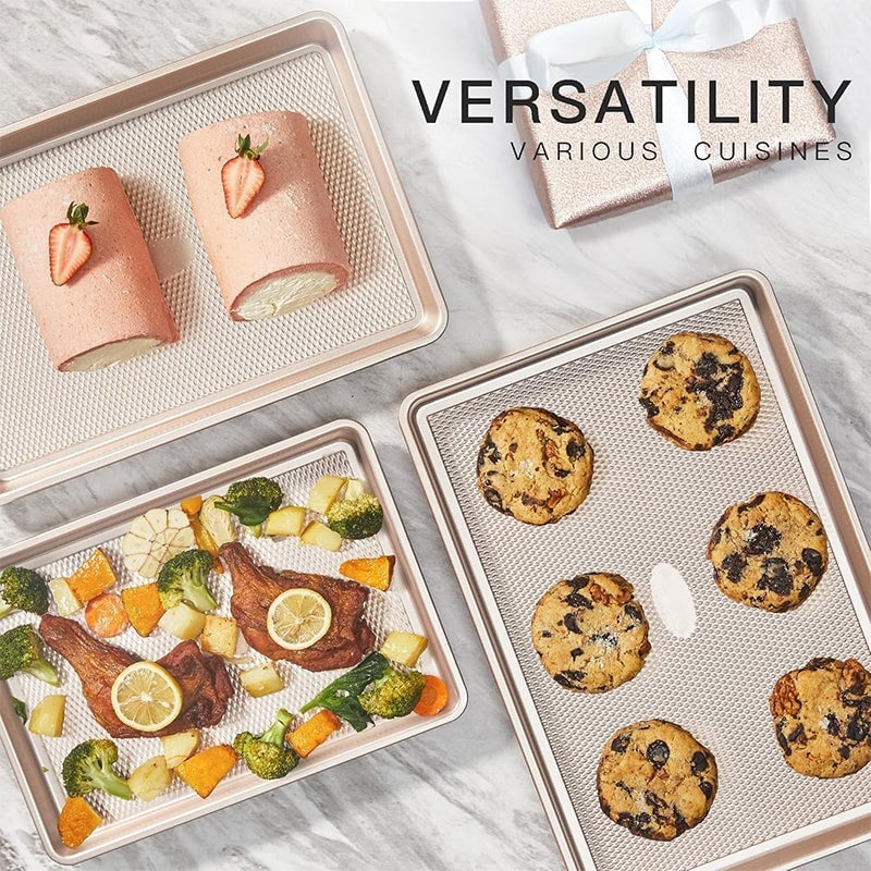 BakePro – Diamond Texture Oven Tray Set