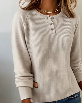 RaglaMode – Stylish Button Sleeve Pullover