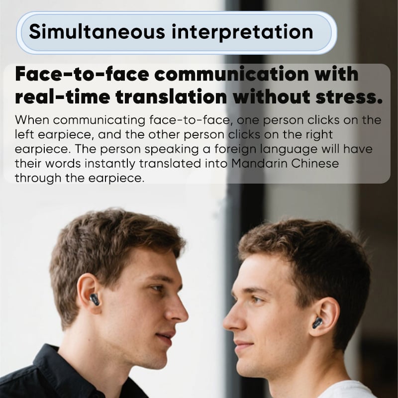 TranslaBeat – HD Screen AI Headphones Global Communication