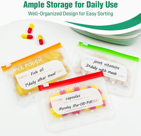 MediPack – Waterproof Pill Organizer Pouch Set