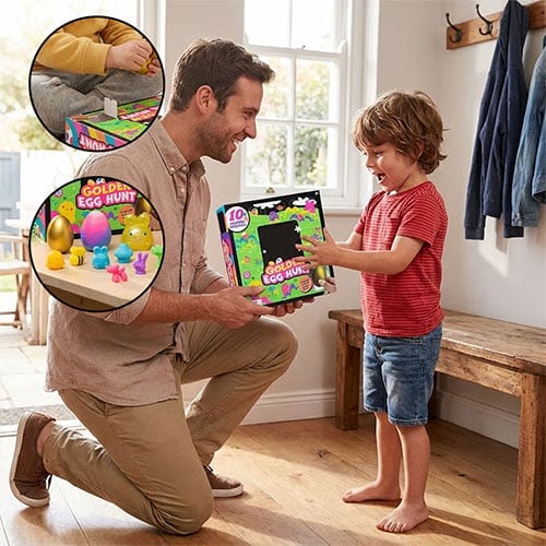 TreasurePop – Golden Egg Treasure Hunt Squishy Toy