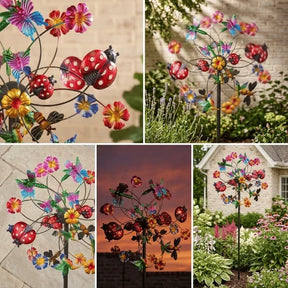 TwinkleBloom – Solar Flower Garden Décor