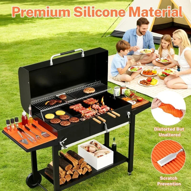 GrillNest – 3-in-1 BBQ Grill Mat Organizer