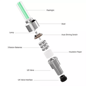NeonSpin Lights – LED Tire Valve Glow