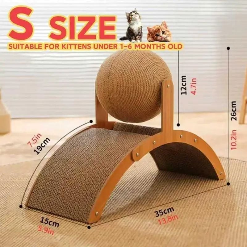 ClawSphere – Cat Scratching Ball Stand Toy