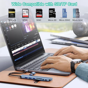DockPro – Premium Aluminum Laptop Docking Station
