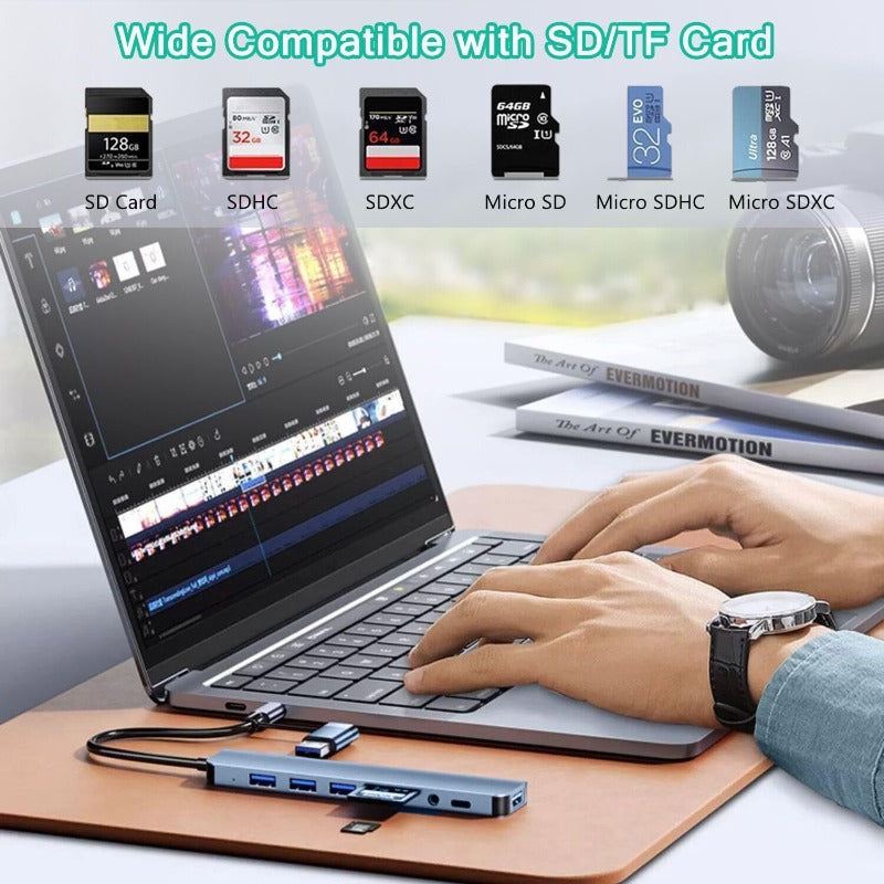 DockPro – Premium Aluminum Laptop Docking Station