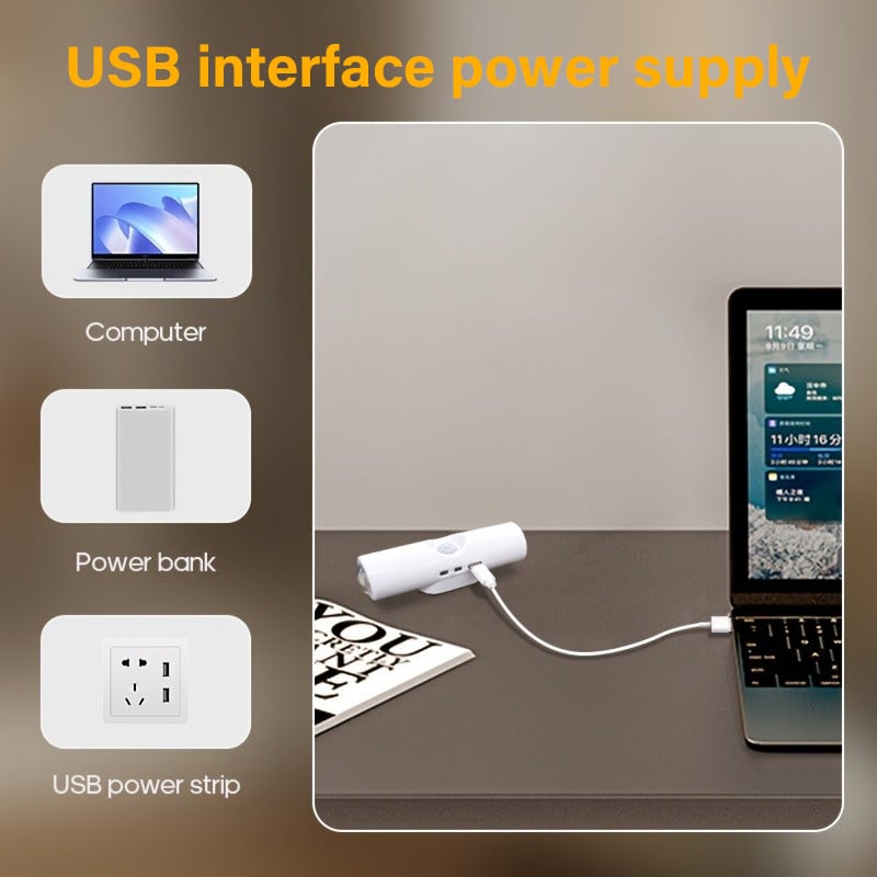 AquaGlow – SuRechargeable Smart LED Motion Sensor Ambient Light
