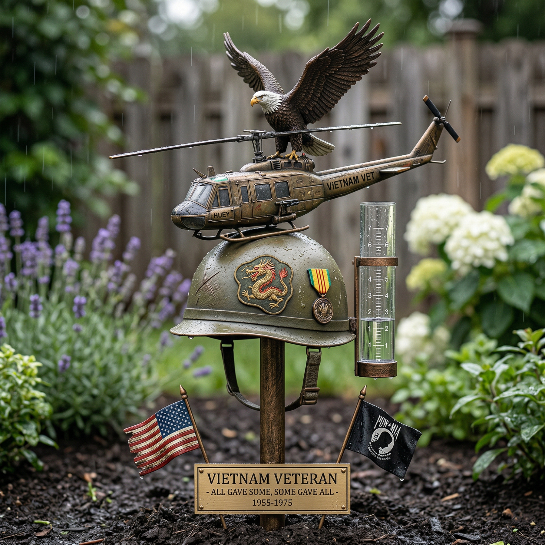 FreedomLegacy – Tribute Rain Gauge Garden Stake