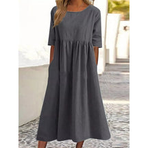 Breeza – Loose Fit Summer Cotton Linen Dress