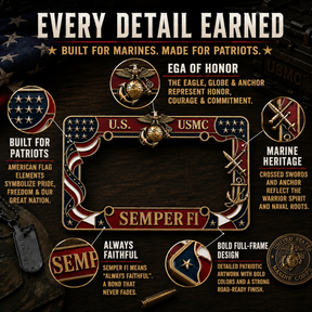 MarinePride – Semper Fi Auto Frame