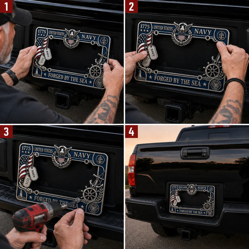 OceanMark – Coastal Style License Plate Frame