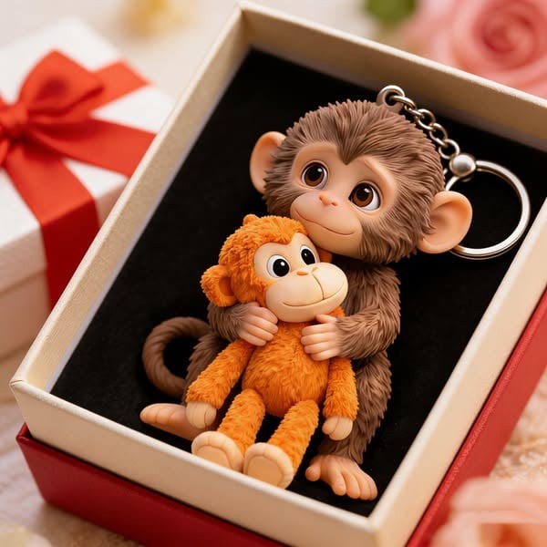 CuddleMonkey – Daily Comfort Keychain
