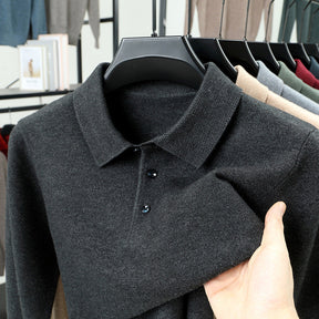 PrestigeKnit – Men's Cashmere Polo Sweater
