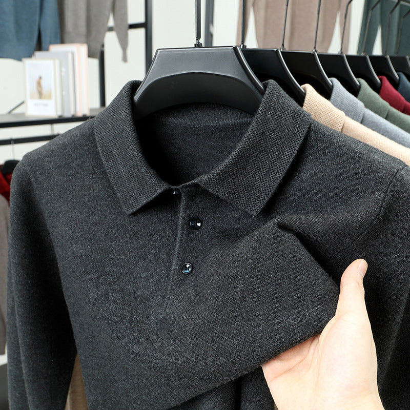 PrestigeKnit – Men's Cashmere Polo Sweater