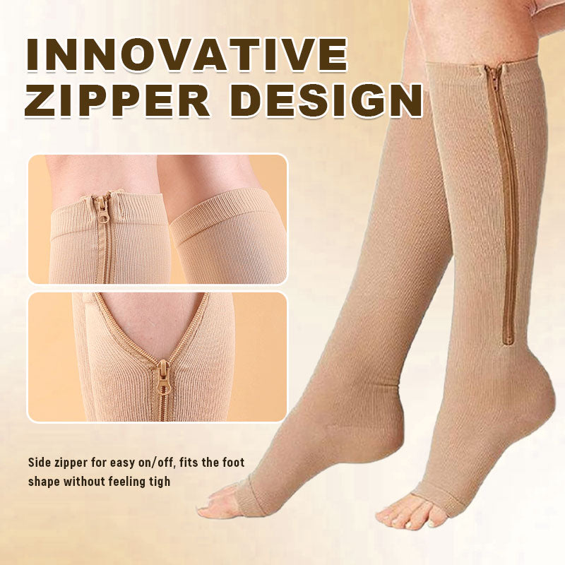 ZipFit – Sports Zipper Compression Socks