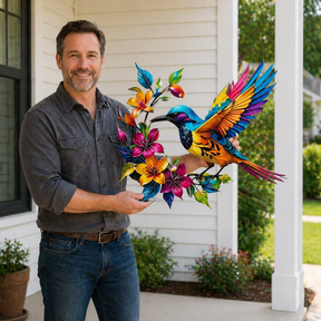 BloomForge – Hummingbird Metal Wall Art