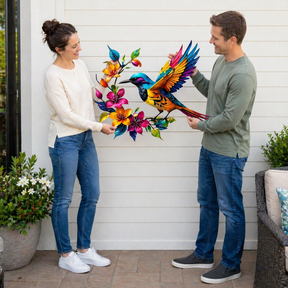 BloomForge – Hummingbird Metal Wall Art