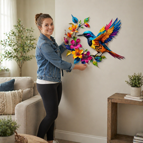 BloomForge – Hummingbird Metal Wall Art