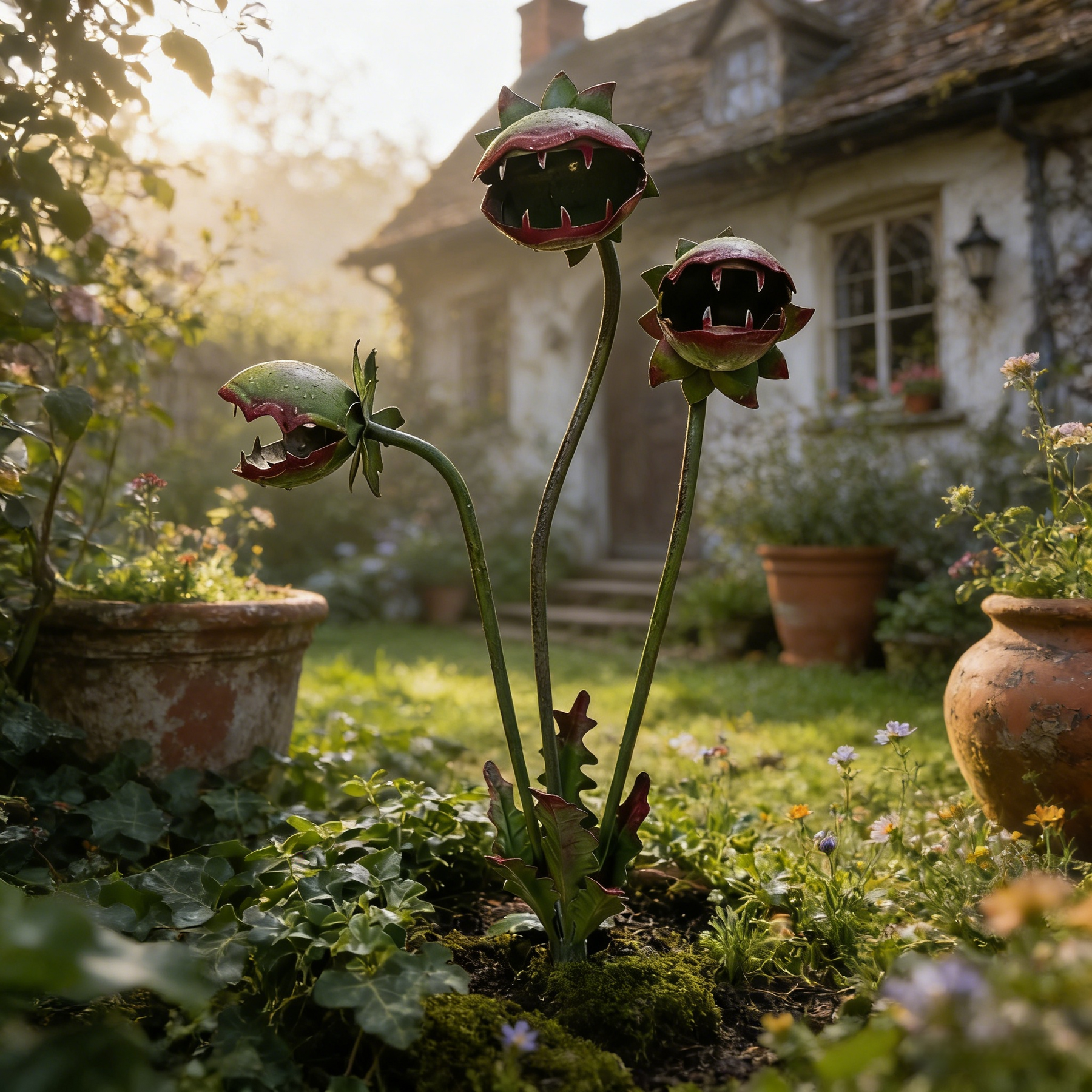 GardenWhim – Carnivorous Plant Metal Garden Stake