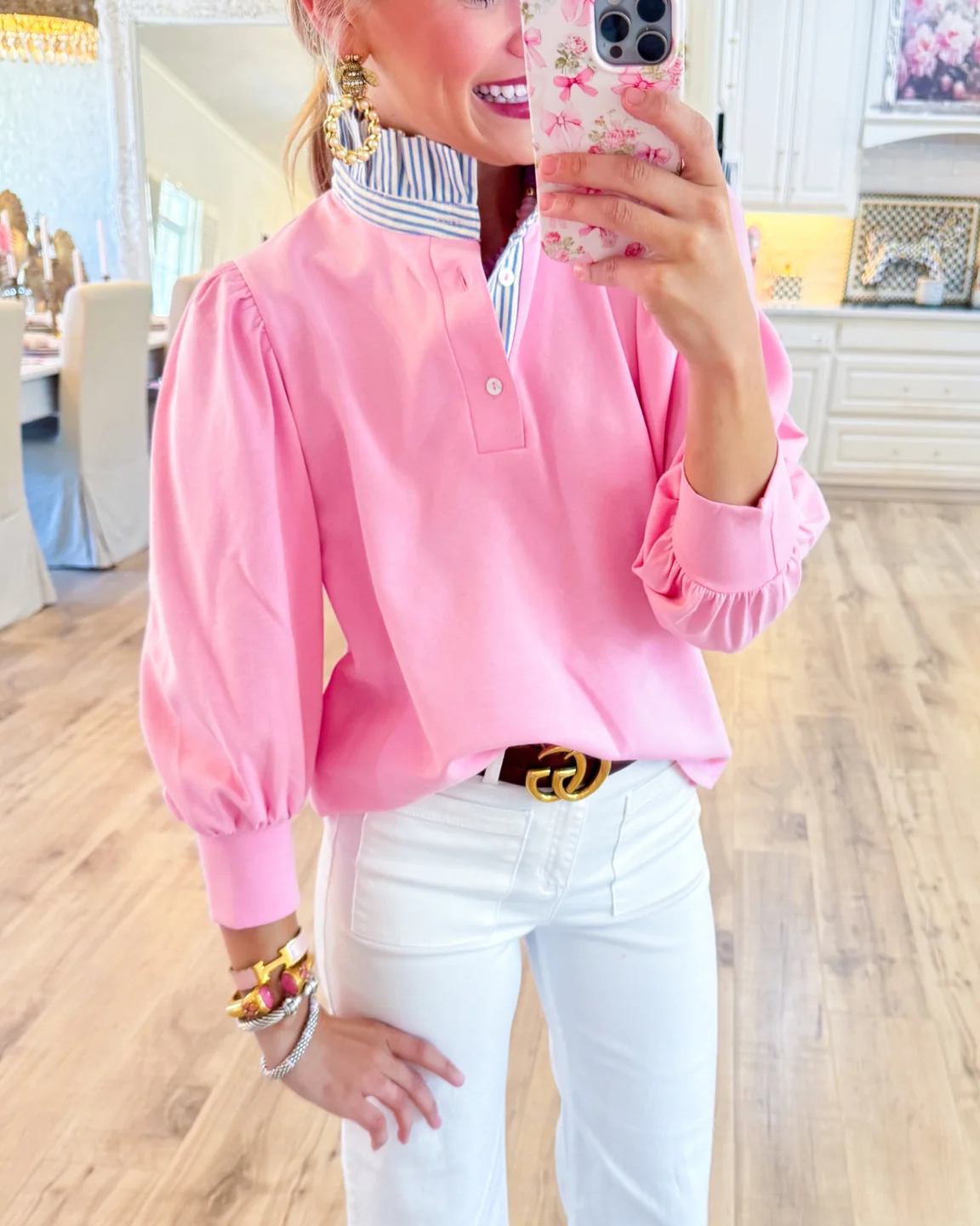 AuraLeaf – Feminine Patchwork Top