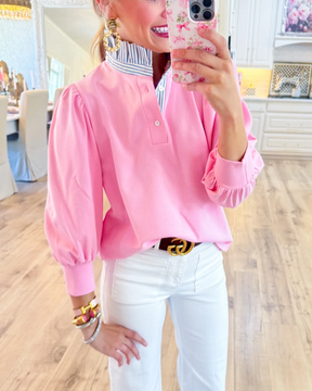 AuraLeaf – Feminine Patchwork Top