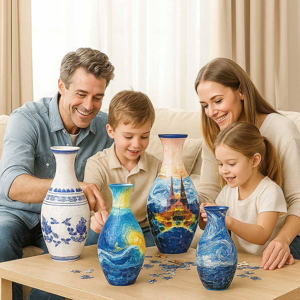VaseCraft – Artistic 3D Puzzle Flower Holder