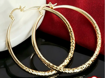 LumiLuxe – Brilliant Diamond Cut Hoop Earrings