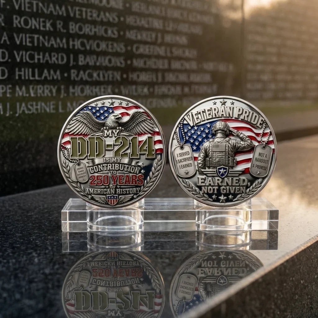 HonorBound – DD-214 Veteran Pride Coin