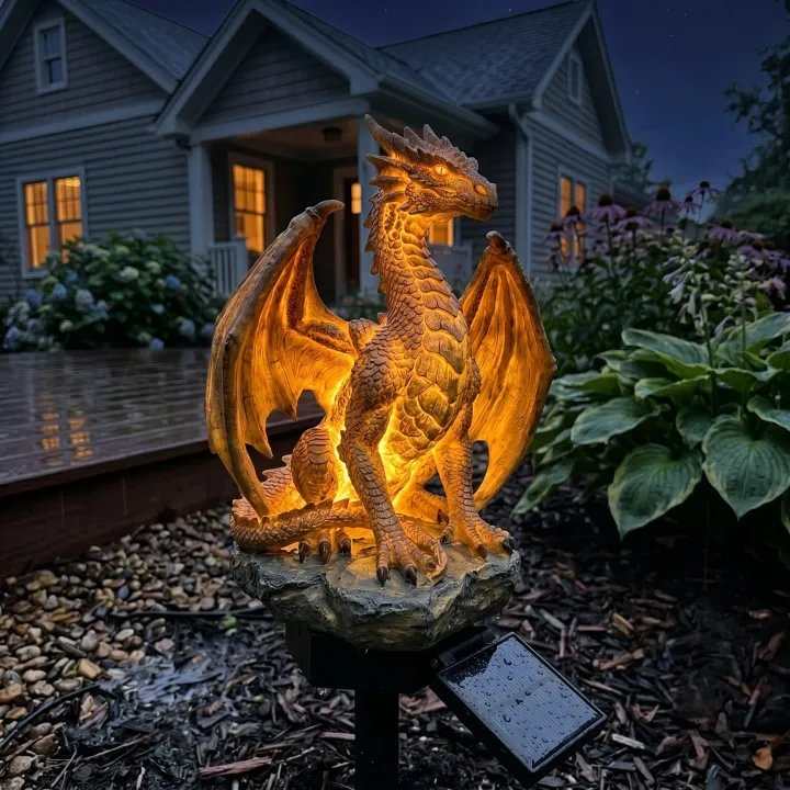 DrakeLight – Fantasy Dragon Outdoor Solar Decor