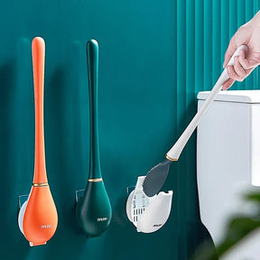 CleanFlow – Flexible Silicone Toilet Brush Set