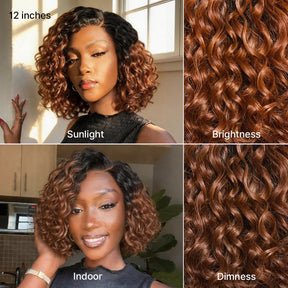 CurlLuxe – Ready-to-Go Glueless Curly Bob Wig