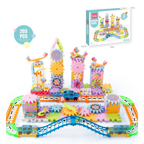 BrainBoost Builders – Montessori Gear Blocks
